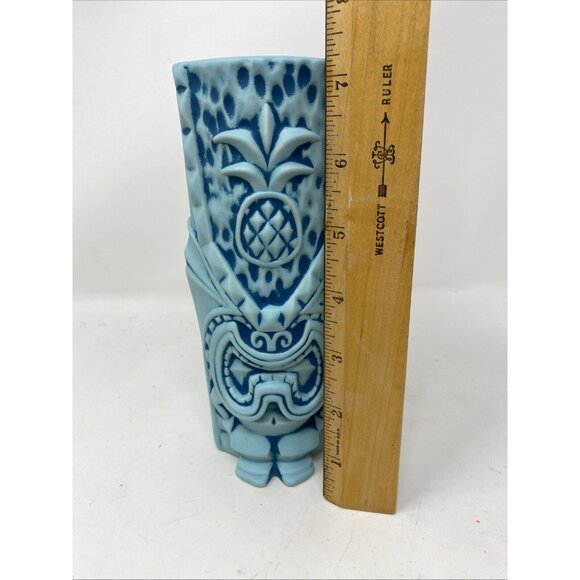 Tiki Underground The Pineapple King Blue Tiki Mug God Lono Tiki Farm NEW - Picture 7 of 7